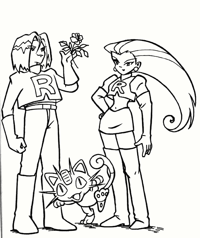 Plansa de colorat cu Pokemon 85 84